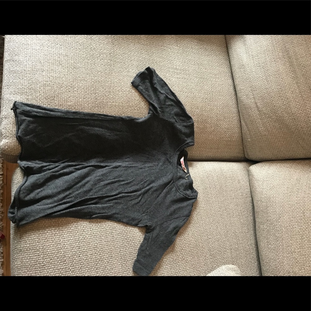 Rebecca Taylor soft grey cotton shirt